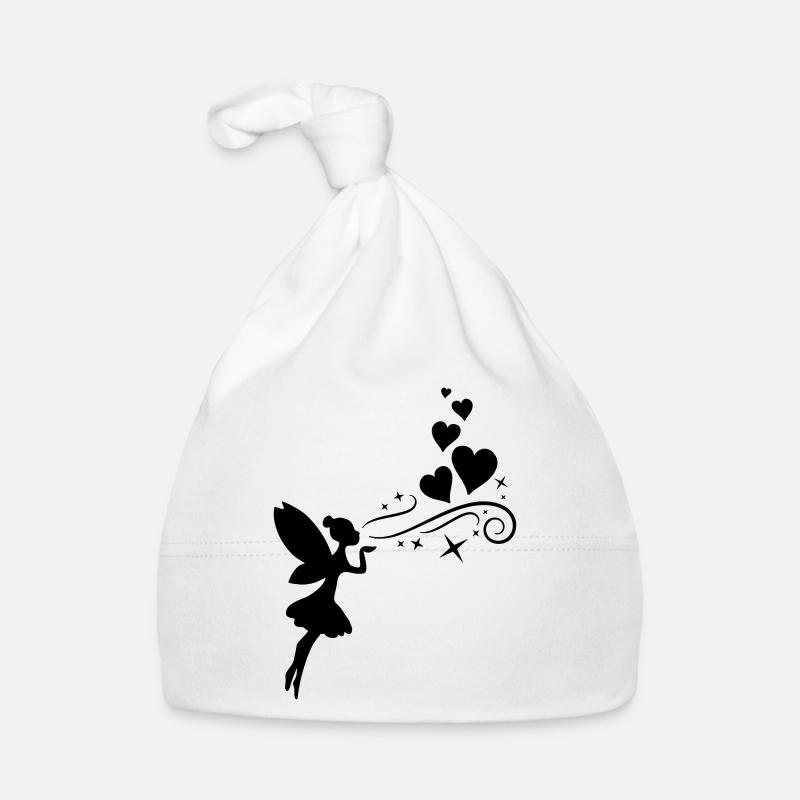 fairy fee hearts Baby Bio-Mütze