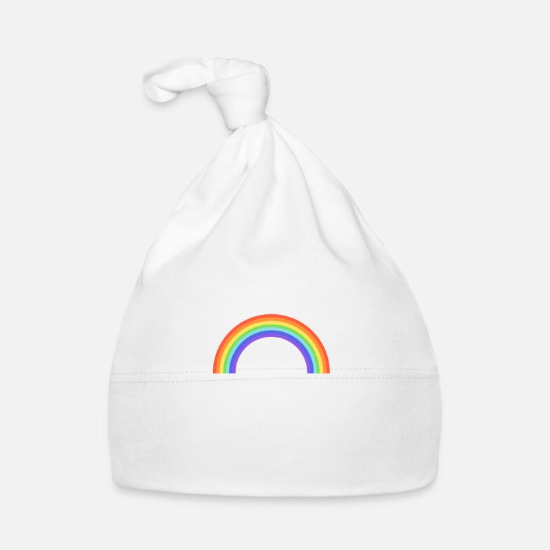 Regenbogen Baby Bio-Mütze