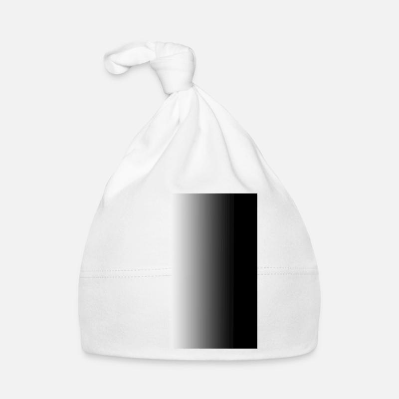 black and white Organic Baby Cap