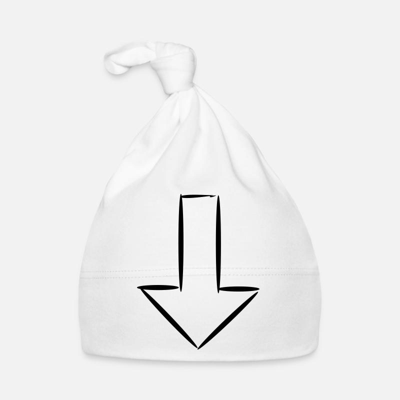 Pfeil gruen Baby Bio-Mütze