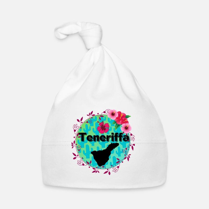 Fleurs de Tenerife - Bonnet bio Bébé - blanc