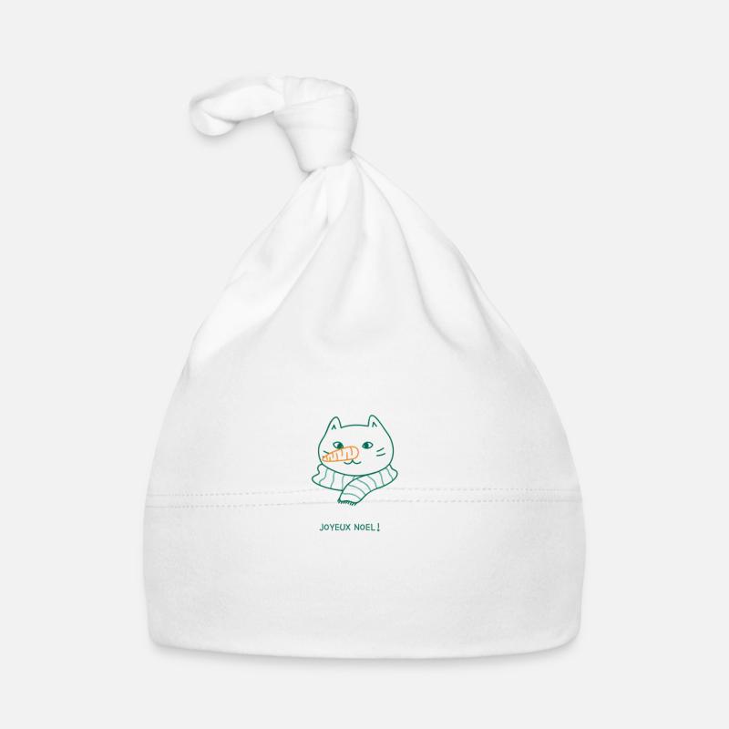 JOYEUX NOEL 2020 - Bonnet bio Bébé - blanc