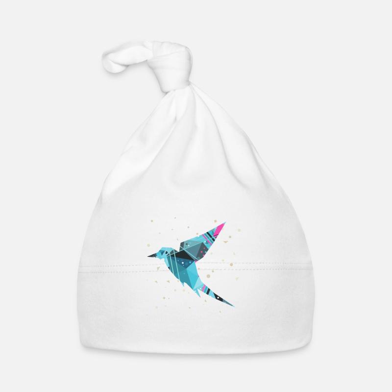 Abstract bird Organic Baby Cap