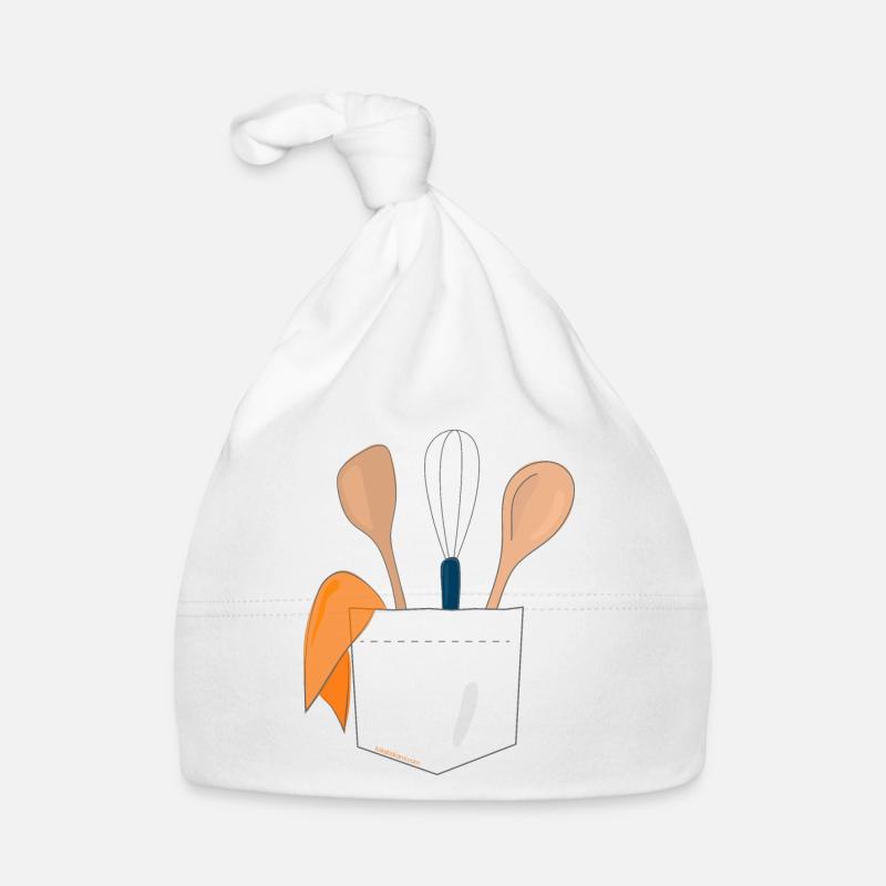 Cooking tools in pocket Organic Baby Cap