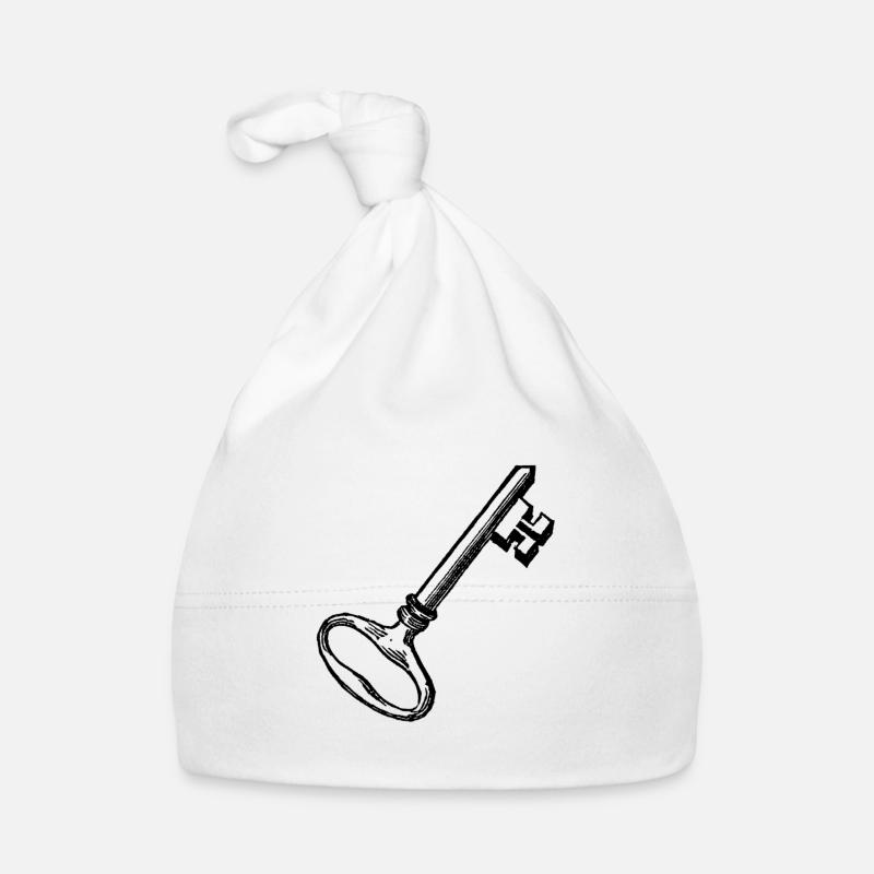 Clés - Bonnet bio Bébé - blanc