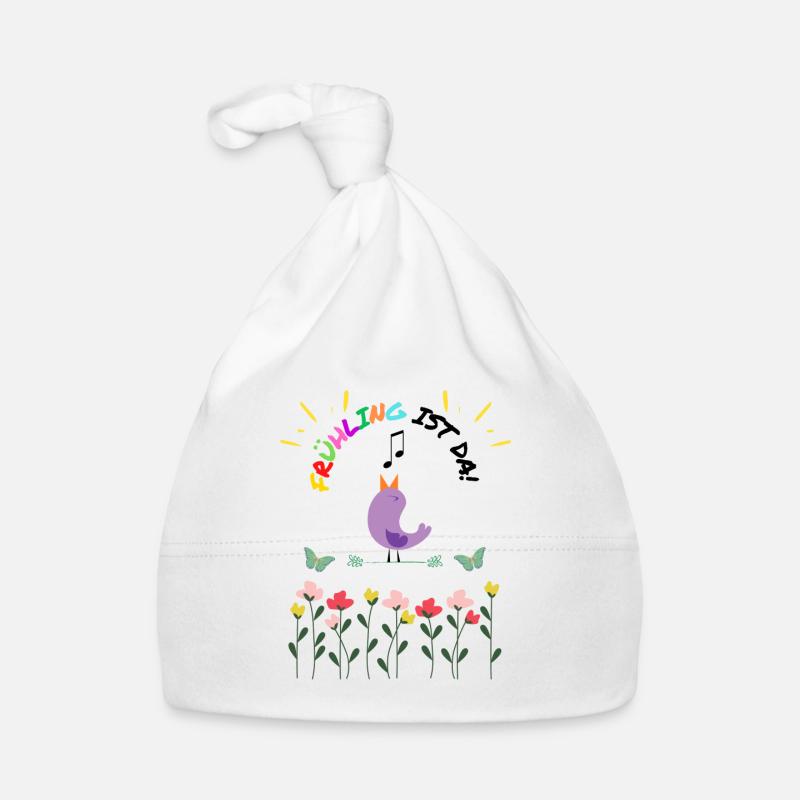 Frühling ist da Baby Bio-Mütze