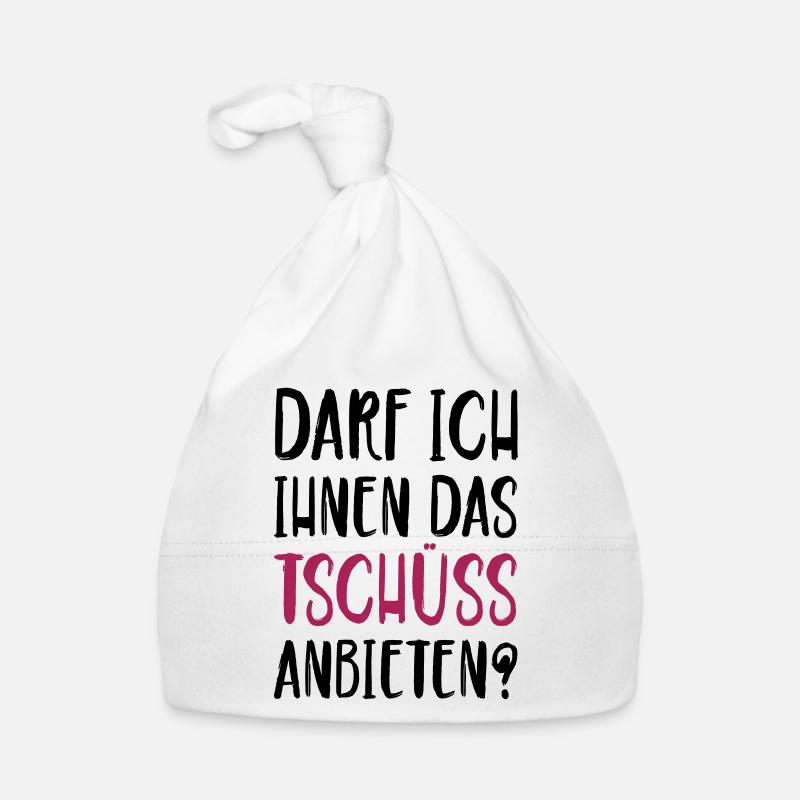 Darf ich ihnen das Tschüss anbieten Baby Bio-Mütze