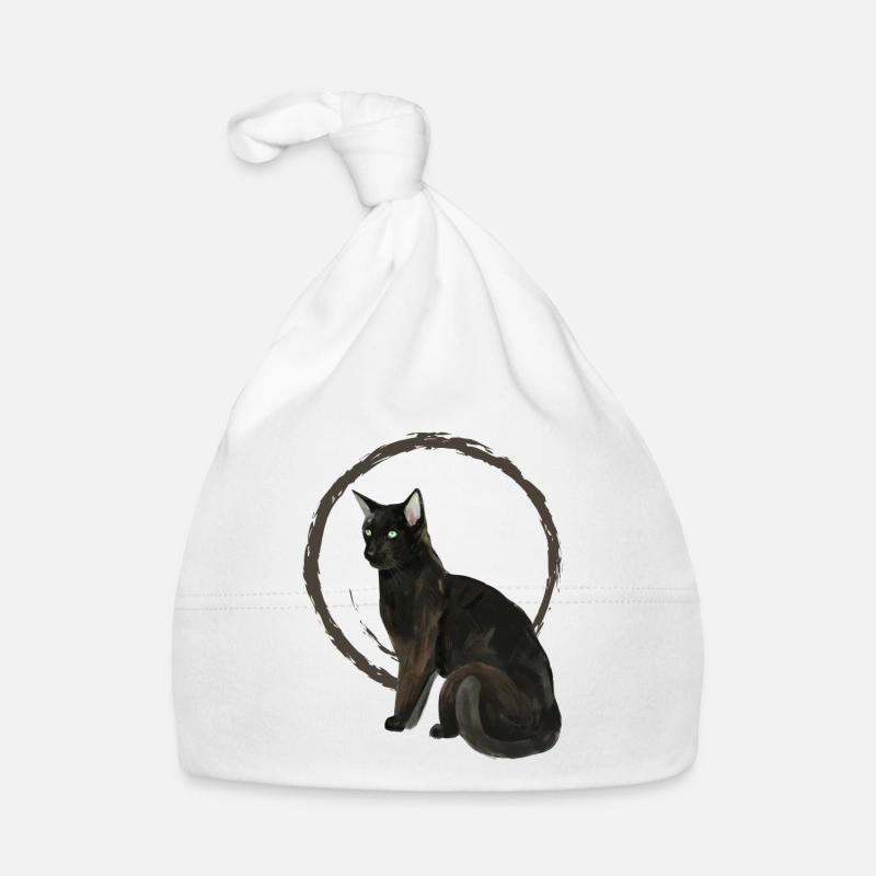 Chat noir Nelson 2 Bonnet bio Bébé