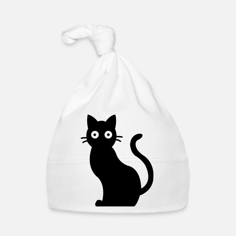 Cat Black Cat Organic Baby Cap