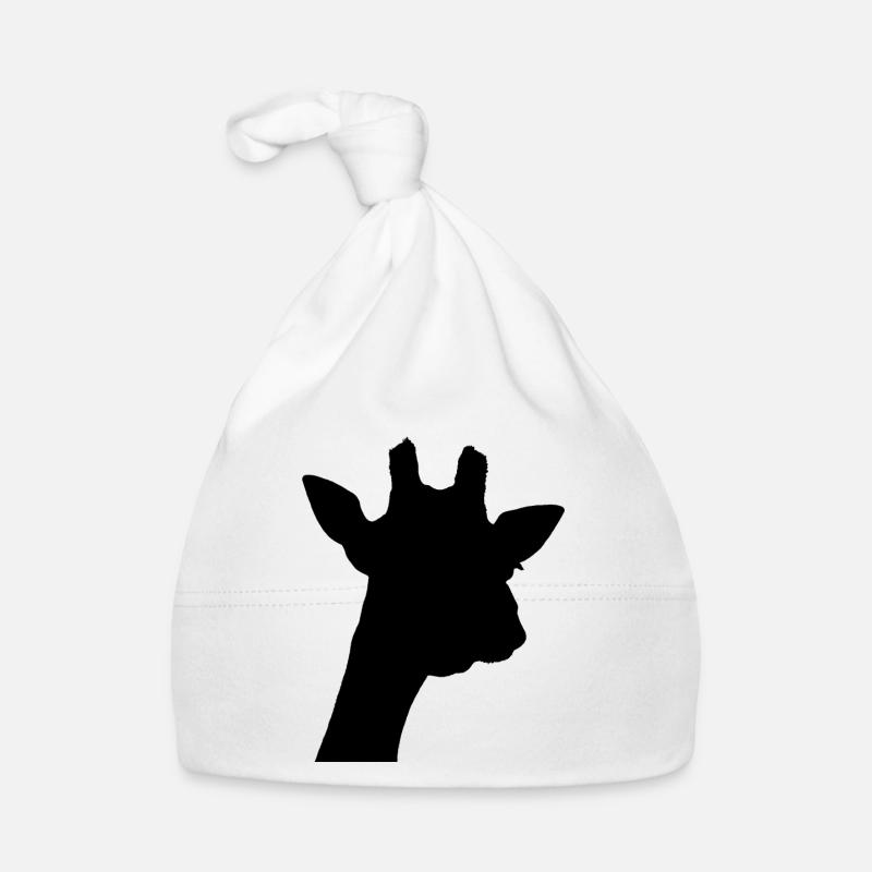 black giraffe Organic Baby Cap