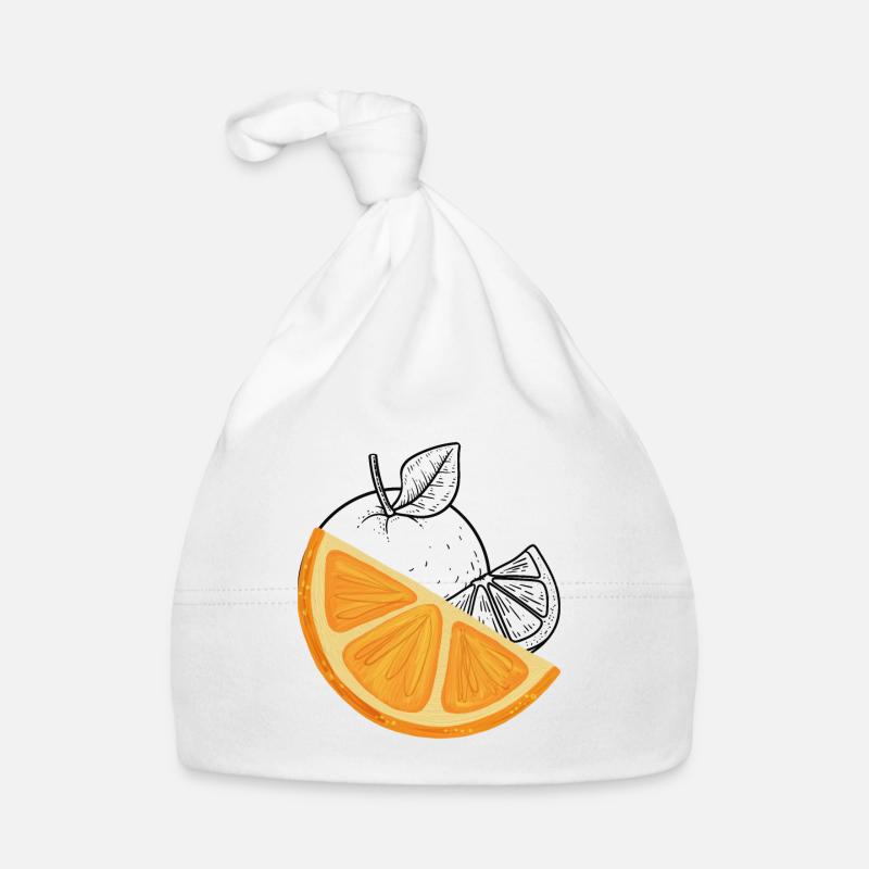 Orange Baby Bio-Mütze