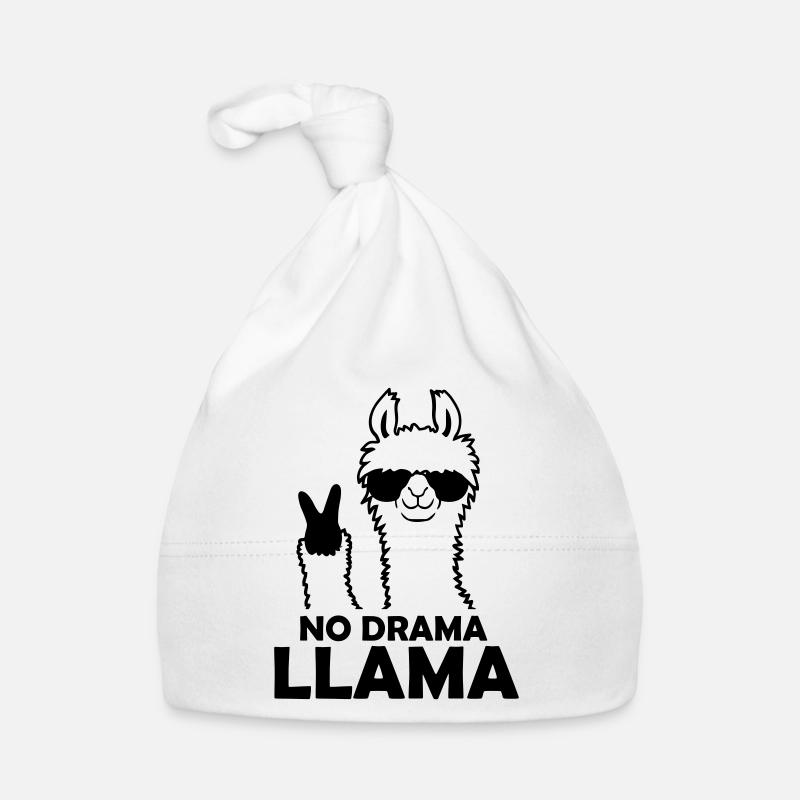 Cool No Drama Llama Baby Bio-Mütze