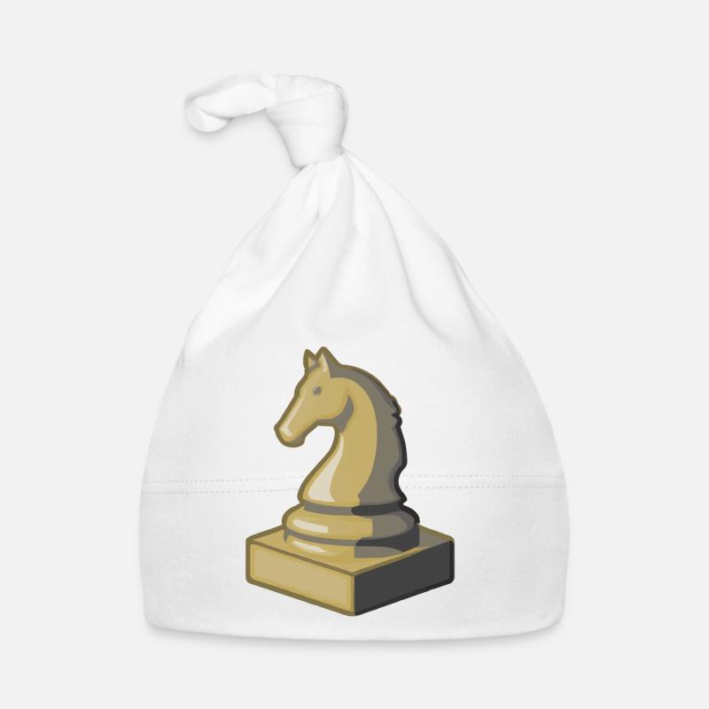 Maître d’échecs Joueur d’échecs Cheval Chess Figure Bonnet bio Bébé