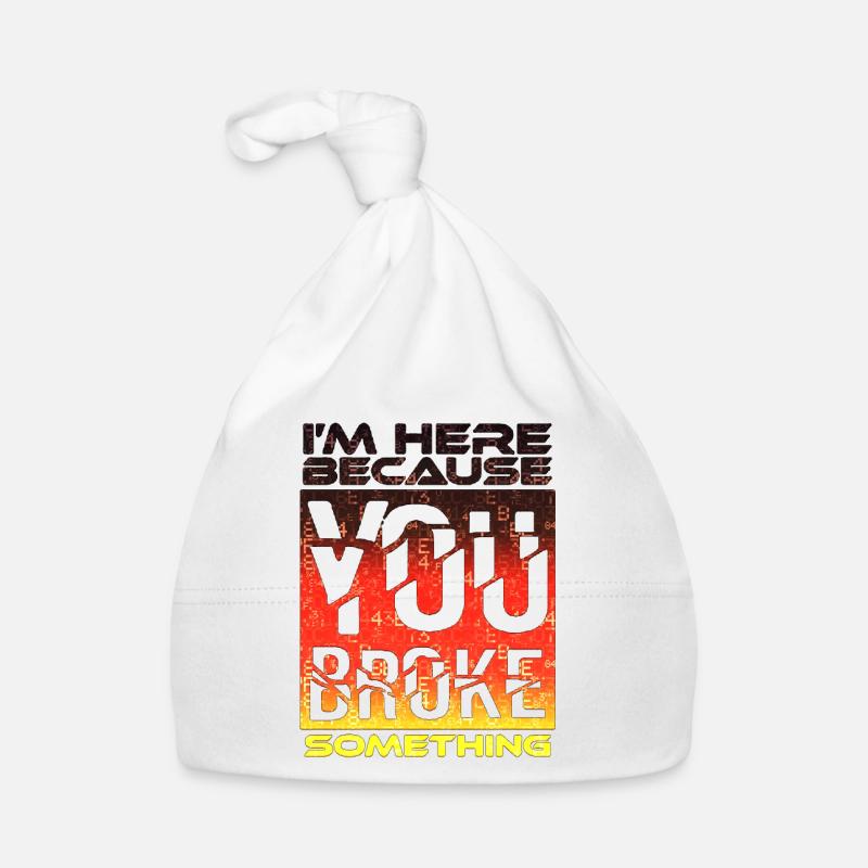 tech it computer quotes fraze meme cool quote cyber Organic Baby Cap