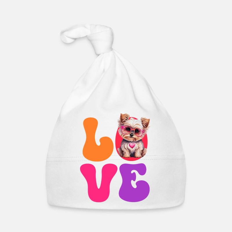 Hund Yorkshire Terrier Baby Bio-Mütze