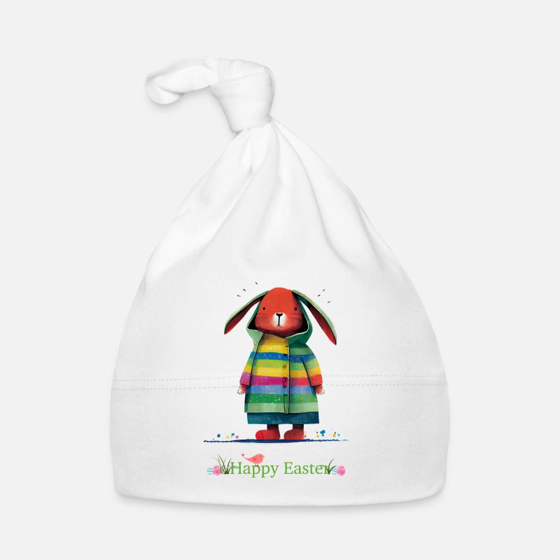 Happy Easter | Happy Easter Illustration Organic Baby Cap