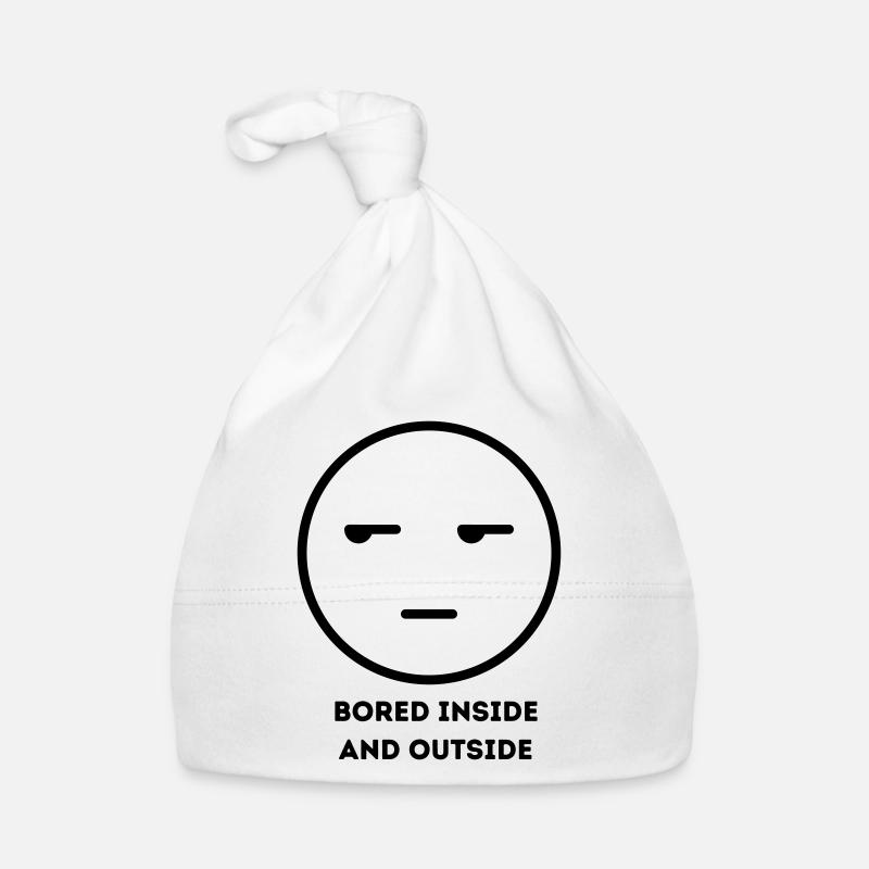 Bored inside and outside FACE2 - Baby Bio-Mütze - Weiß