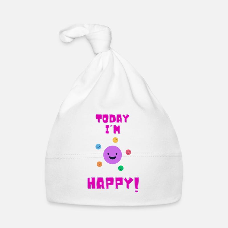 juste heureux! Content! Bonnet bio Bébé