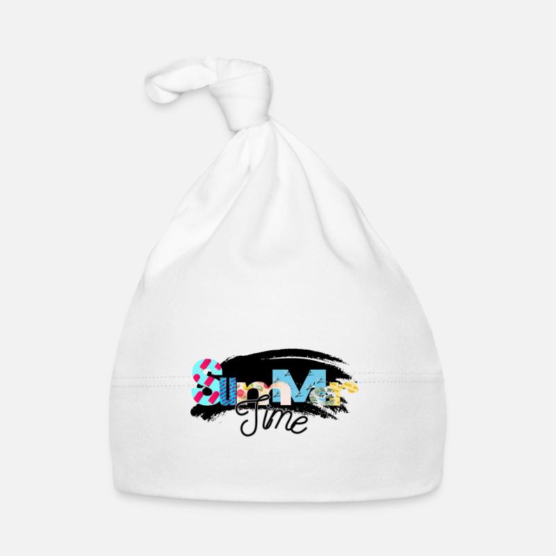 heure d’été / Heure d’été - Bonnet bio Bébé - blanc