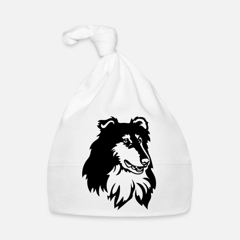 Tête de Collie Bonnet bio Bébé