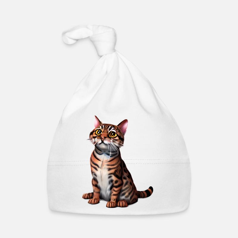 Kätzchen Bengalkatze Katze Katzenbesitzer Kater Baby Bio-Mütze