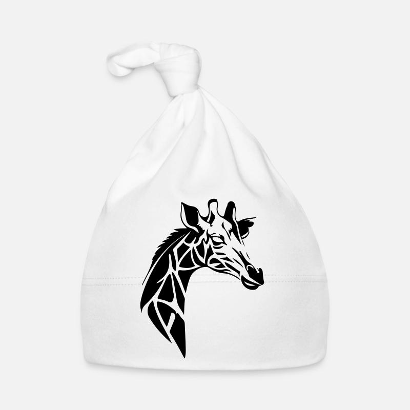 giraffe - Baby Bio-Mütze - Weiß