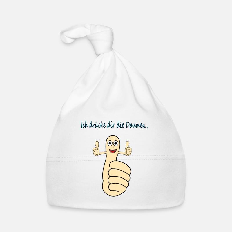 Ich drücke dir die Daumen Baby Bio-Mütze