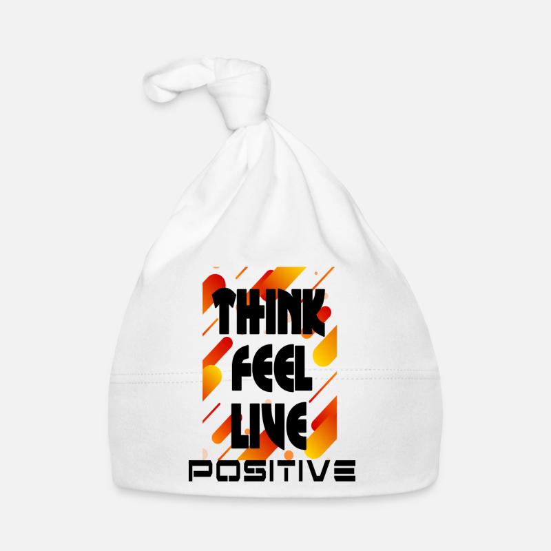 think feel live positive v2 Bonnet bio Bébé