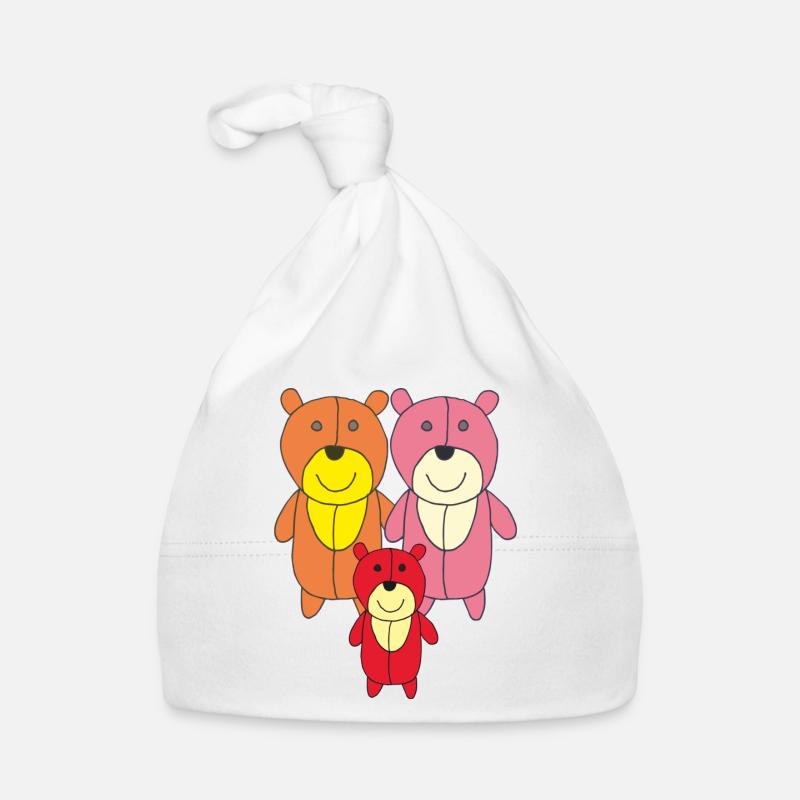 Bears Family Organic Baby Cap