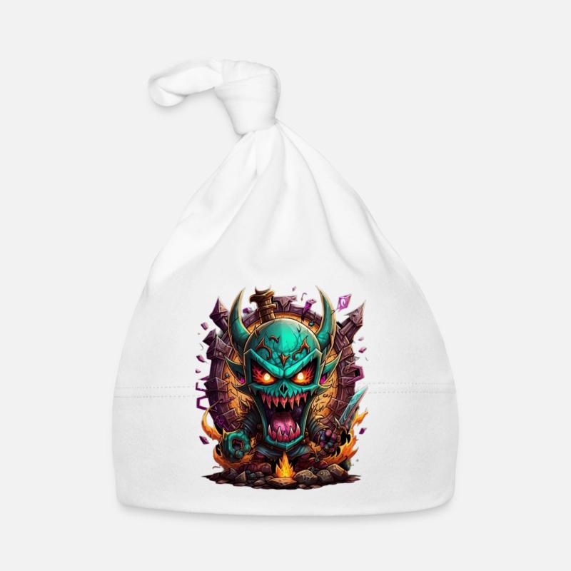 Monstre graffiti Bonnet bio Bébé