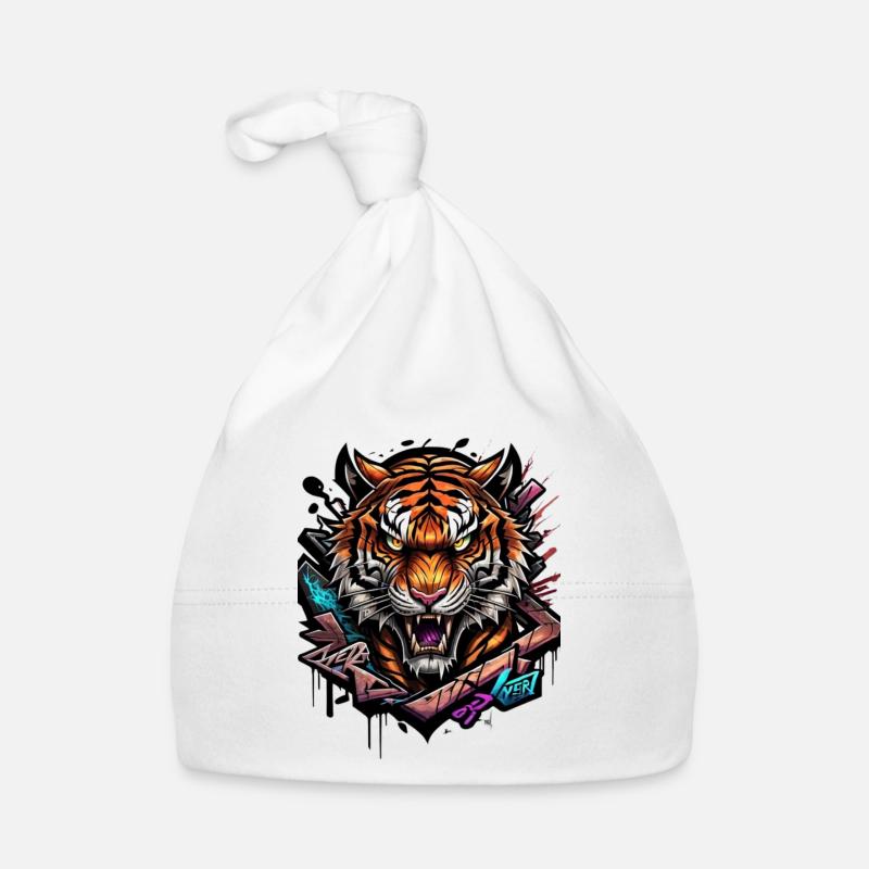 Evil Tiger Organic Baby Cap