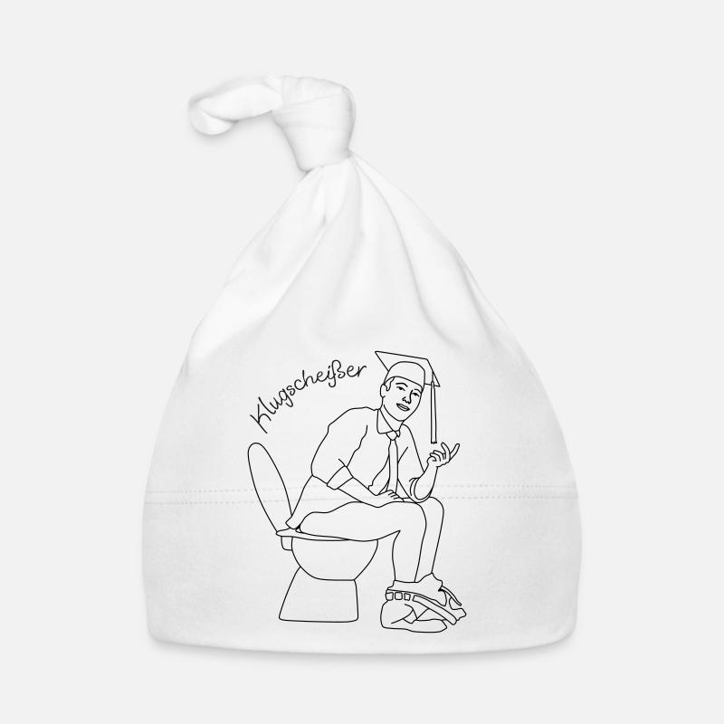 klugscheisser 5 - Baby Bio-Mütze - Weiß