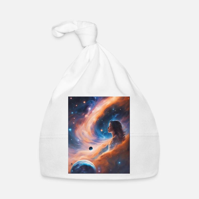 Goddess transcends in stardust Organic Baby Cap