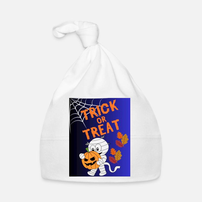 Trick oder Treat Mumie Kürbis Baby Bio-Mütze