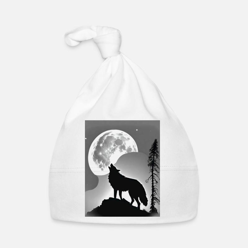 Wolf Mond Baby Bio-Mütze