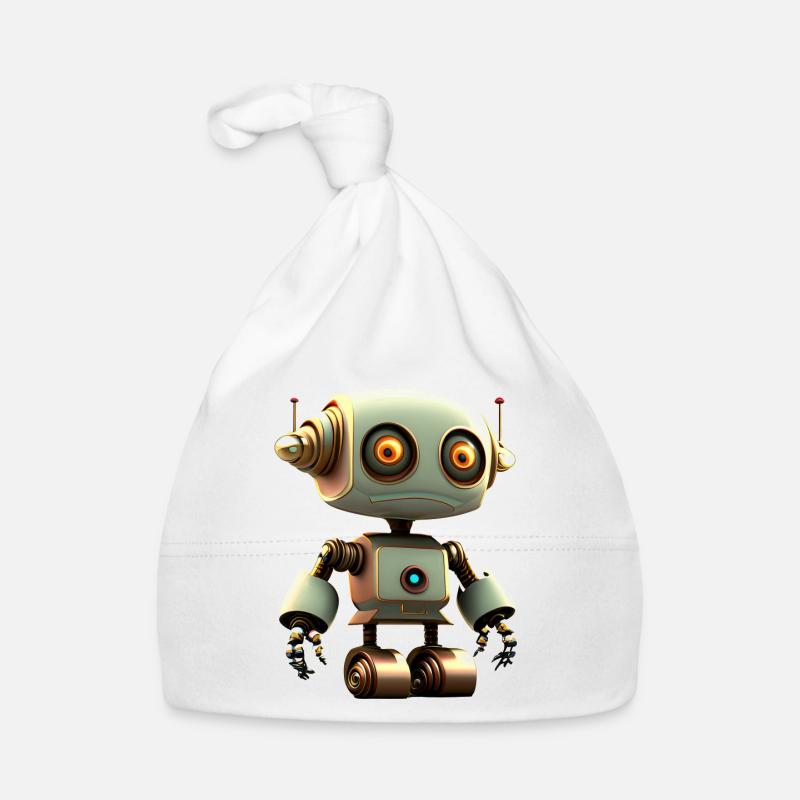 Joyeux Halloween mignon robot drôle effrayant Bonnet bio Bébé