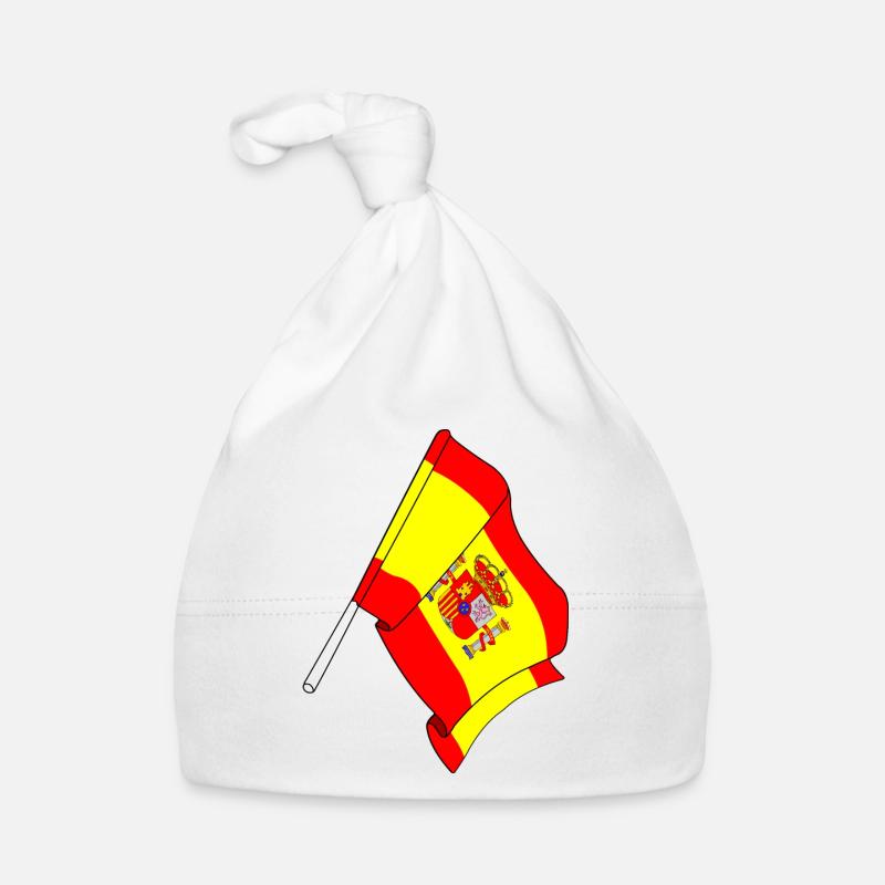 Drapeau de l’Espagne Bonnet bio Bébé