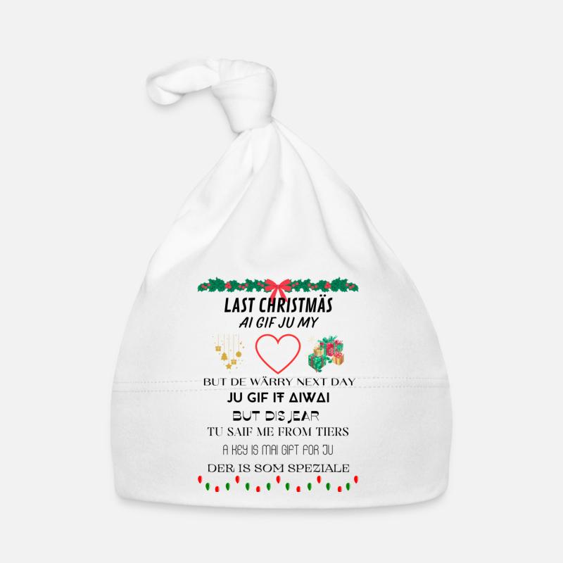 funny Christmas Baby Bio-Mütze