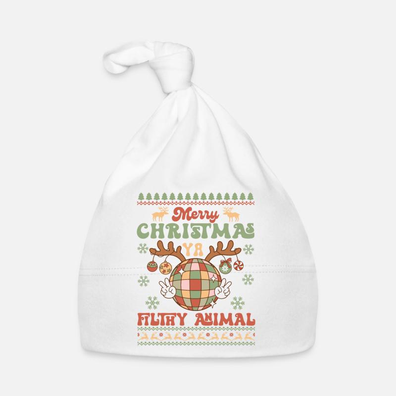 Hässlicher Weihnachtspullover Baby Bio-Mütze