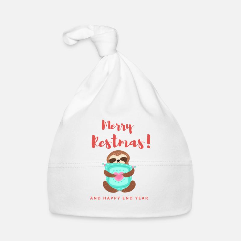 Mery restmas - Bonnet bio Bébé - blanc