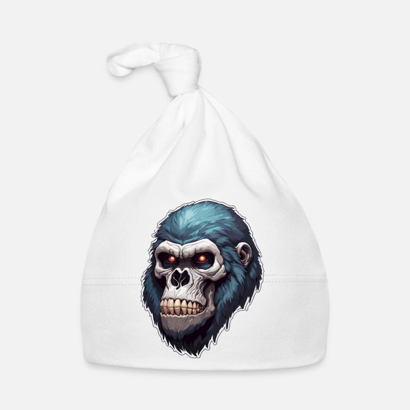 Gorilla Skull / Tier / Wild / Affe / Primat Baby Bio-Mütze