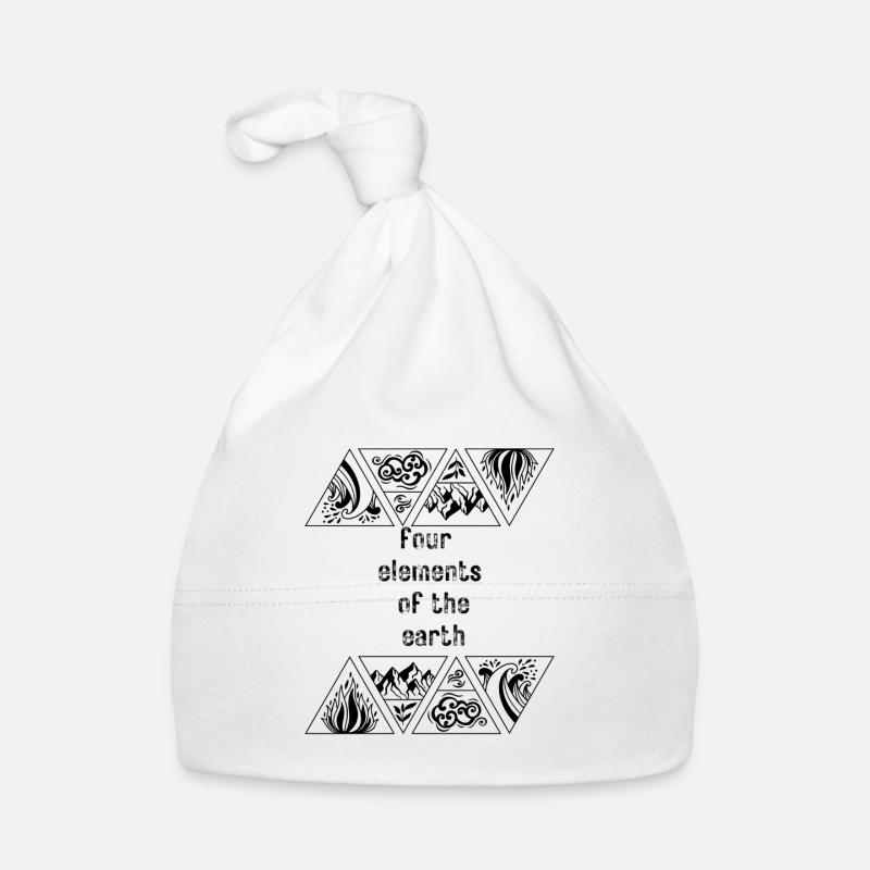4 Elemente der Erde Baby Bio-Mütze
