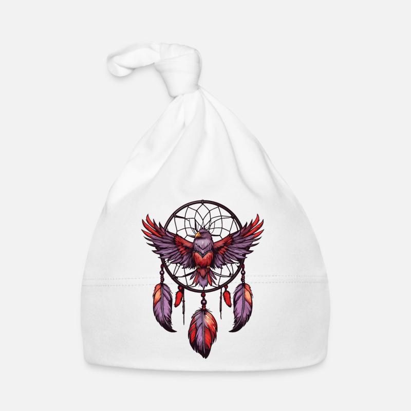 Dream catcher with bird Organic Baby Cap