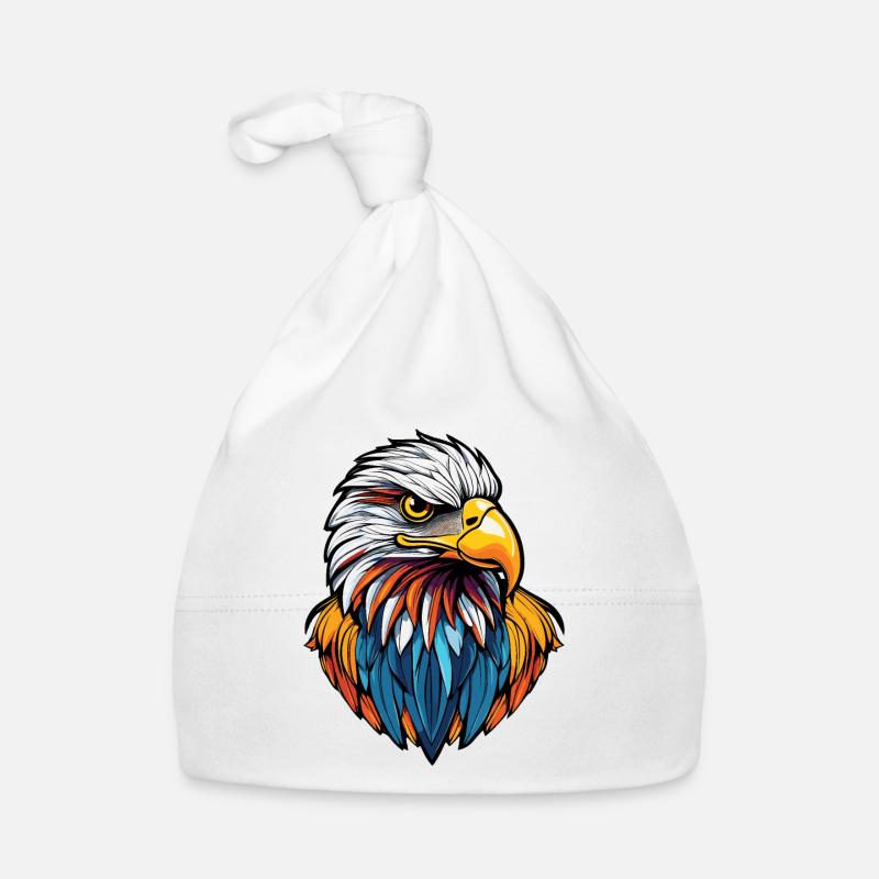 Eagle Head Organic Baby Cap