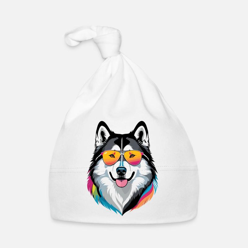 Malamute d’Alaska Bonnet bio Bébé