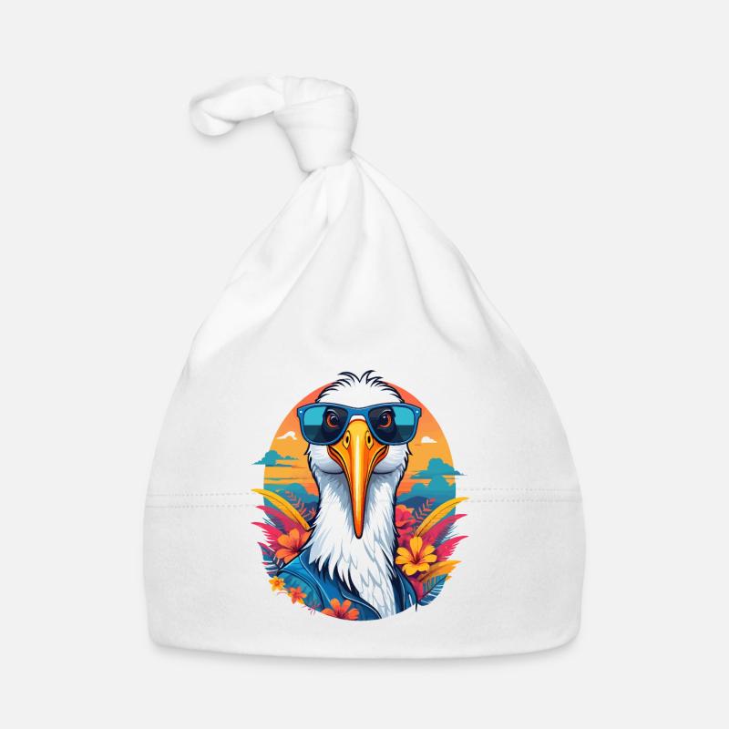 Cigogne Bonnet bio Bébé
