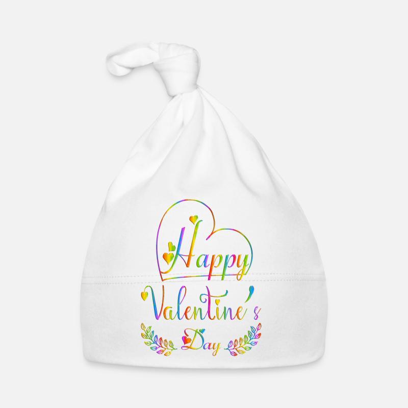Aimez-moi la Saint-Valentin Joyeux Valentin Saint-Valentin Bonnet bio Bébé