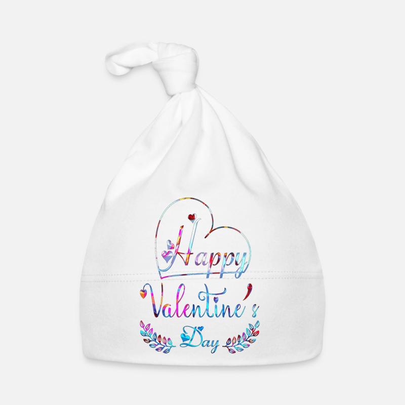 Aimez-moi la Saint-Valentin Joyeux Valentin Saint-Valentin Bonnet bio Bébé