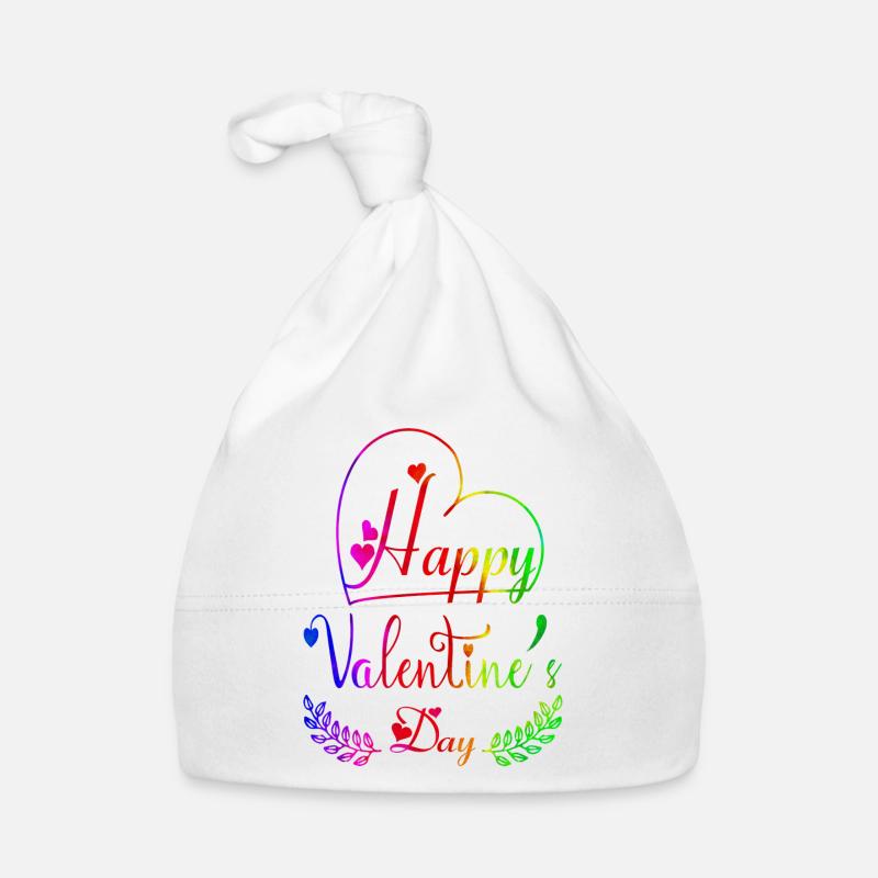 Aimez-moi la Saint-Valentin Joyeux Valentin Saint-Valentin Bonnet bio Bébé