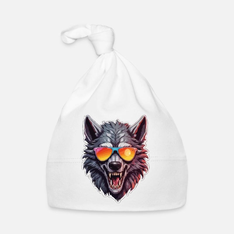 Loup-garou / Pleine lune / Créature / Transformation / Malédiction Bonnet bio Bébé